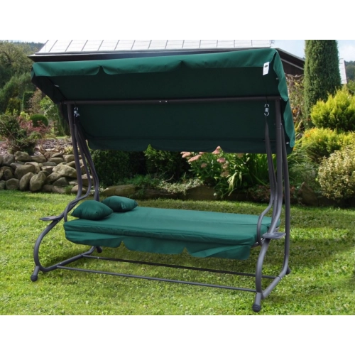 Huśtawka Ogrodowa Rozkładana 8011 Zielona Huśtawka Ogrodowa Rozkładana 8011 Zielona